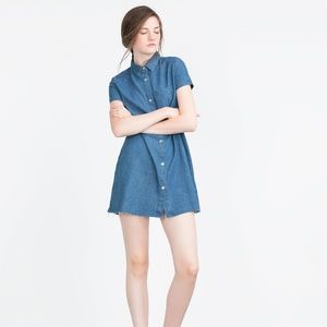 Zara NWT Denim Dress